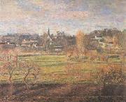 Camille Pissarro February-Sunrise-Bagincourt oil painting on canvas